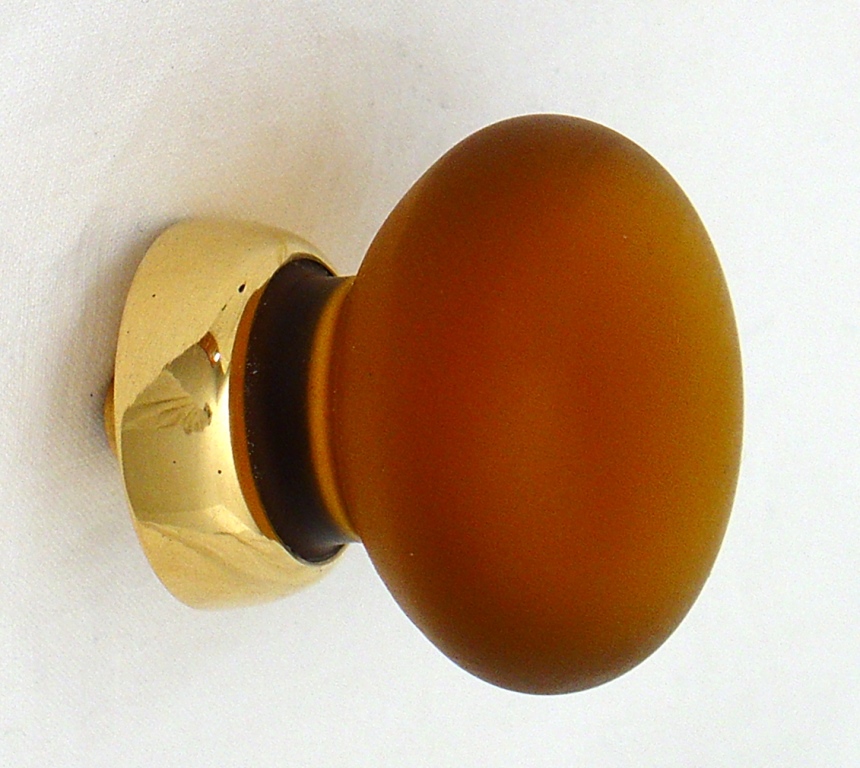 Frosted Smooth Glass Cupboard Knobs